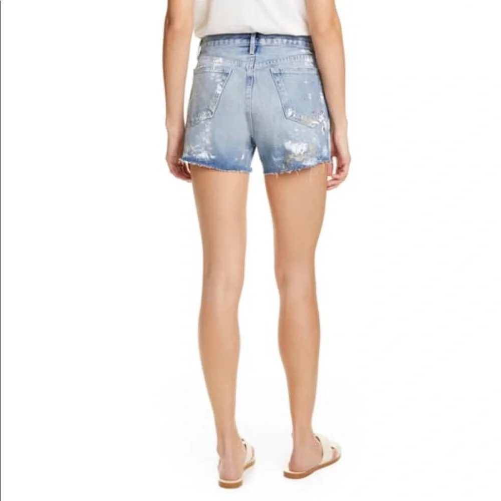 FRAME Le Stevie Short Raw Edge Dawes Shorts Size 27